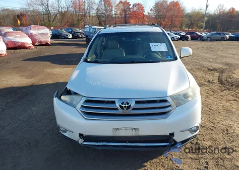 2012 Toyota Highlander Limited V6 z USA, uszkodzony, nr VIN 5TDDK3EH2CS136353